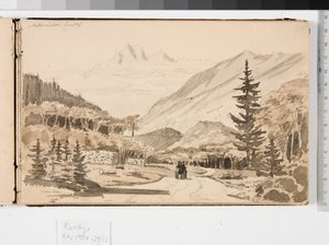 Paesaggio alpino da Martinus Rørbye