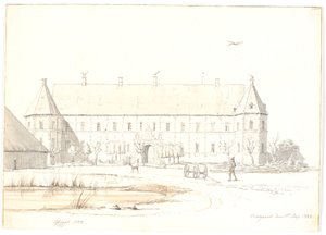 Il maniero di Voergaard da Martinus Rørbye