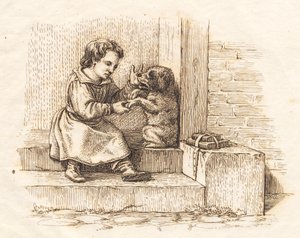 Illustrazione per "Cinquanta favole per bambini" di Hey da Martinus Rørbye