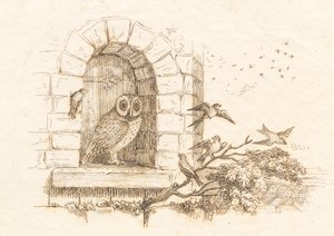 Illustrazione per "Cinquanta favole per bambini" di Hey da Martinus Rørbye