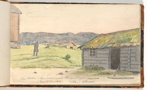 Paesaggio con fattorie da Martinus Rørbye