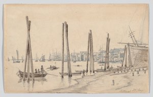 La costa di Altona vista da est da Martinus Rørbye