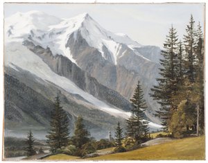 Veduta di Chamonix-Mont-Blanc da Martinus Rørbye