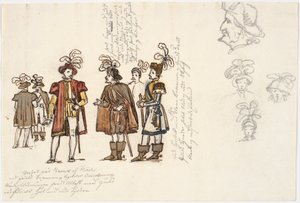 Studi di costumi da Martinus Rørbye