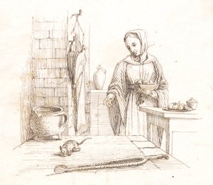 Illustrazione per "Halvhundrede Fabler for Børn" di Hey da Martinus Rørbye