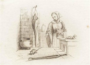 Illustrazione per "Cinquanta favole per bambini" di Hey da Martinus Rørbye