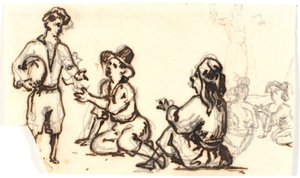 Bozzetti di figure italiane da Martinus Rørbye