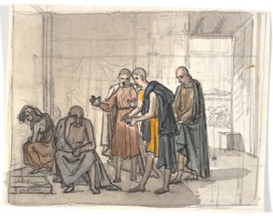 Giobbe e i suoi amici da Martinus Rørbye