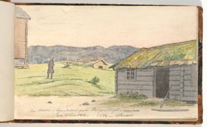 Paesaggio con fattorie da Martinus Rørbye