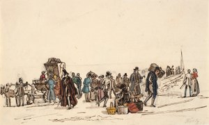 Studio per "Il molo di Horten nel fiordo di Christiania" da Martinus Rørbye