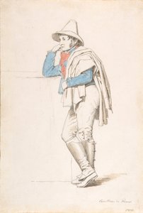 Studio di un Cocchiere Romano da Martinus Rørbye