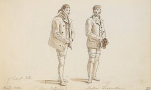 Due prigionieri dalla Casa di Correzione da Martinus Rørbye