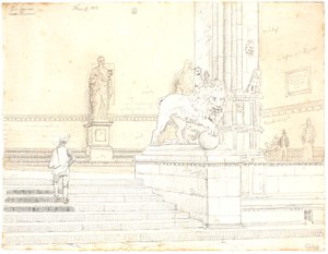 La scala della Loggia dei Lanzi, Firenze