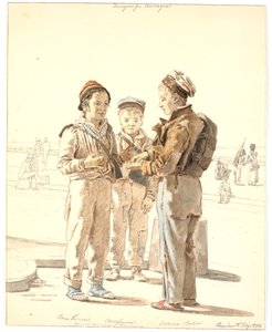 Tre ragazzi di Alvernia da Martinus Rørbye