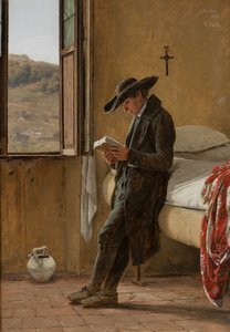 Giovane ecclesiastico che legge, 1836