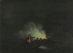 Olandese: La traversata di Matthijs Beelaerts, comandante della Guardia Nazionale, a Papendrecht la notte del 22 novembre 1813