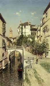 Scena di un canale veneziano da Martín Rico y Ortega
