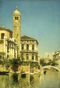 Scena di un canale veneziano