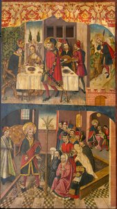 San Cristoforo che si congeda dal re che temeva Satana, San Cristoforo e i suoi convertiti