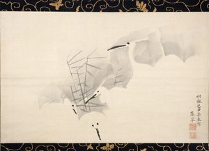Aironi bianchi, 1769 da Maruyama Okyo