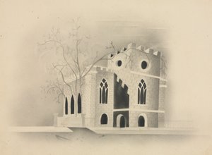 Una chiesa gotica al chiaro di luna, 1840