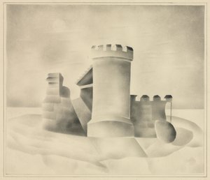 Rovine al chiaro di luna, 1840 da Mary Altha Nims