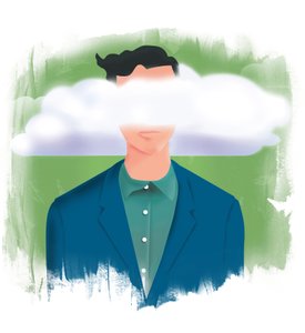 Testa tra le nuvole, 2015 (digitale)