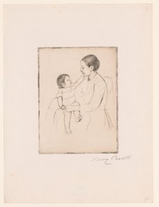 La carezza da Mary Cassatt (signed by artist)