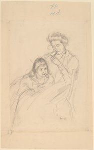 Margot Appoggiata al Ginocchio di Reine, c. 1902