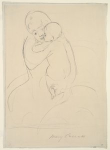 Carezza materna, 1921 da Mary Cassatt