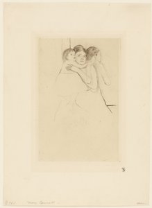 Madre Berthe che tiene il suo bambino da Mary Cassatt