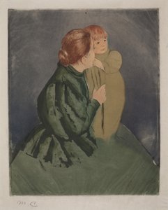 Madre contadina e bambino da Mary Cassatt