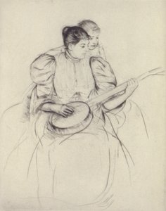 La lezione di banjo da Mary Cassatt