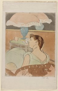 La lampada, 1890-1891 da Mary Cassatt