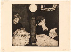 Sotto la Lampada da Mary Cassatt