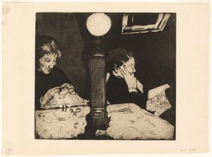 Sotto la lampada da Mary Cassatt