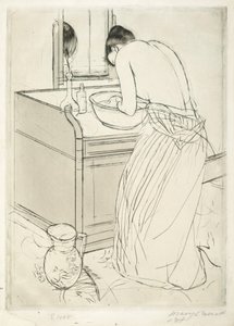 Donna che fa il bagno da Mary Cassatt