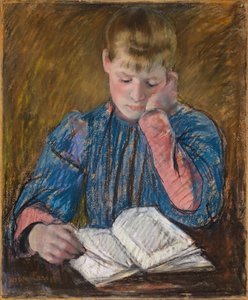 Giovane ragazza che legge Jeune Fille Lisant da Mary Cassatt