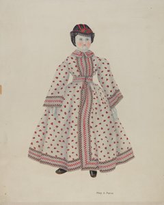 Bambola con testa di porcellana da Mary D. Porter