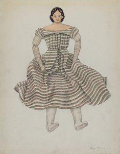 Bambola e costume, c. 1937 da Mary E Humes