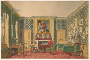 Disegno, un interno, 1837-40 da Mary Ellen Best