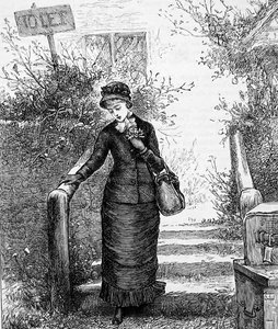 Una donna che guarda una casa in affitto da Mary Ellen Edwards