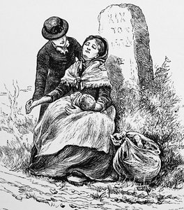 Una madre non sposata e il bambino trovati esausti lungo la strada da Mary Ellen Edwards