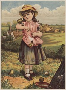 Ragazza con pulcini da Mary Ellen Edwards