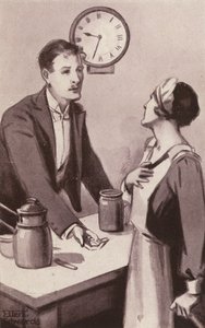 Illustrazione per Kipps di H.G. Wells da Mary Ellen Edwards