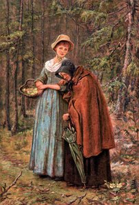 La foglia verde e la secca, 1887 da Mary Ellen Edwards