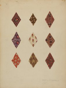 Pezzi di trapunta, c. 1937 da Mary Fitzgerald