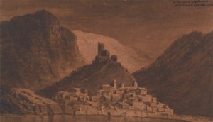 Tournon di fronte a Teint sul Rodano da Mary Harcourt