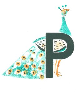 P sta per pavone