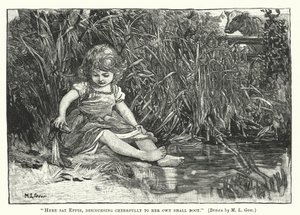 Silas Marner - Qui sedeva Eppie, discorrendo allegramente con il suo piccolo stivale da Mary L. Gow